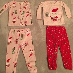 Just one You by Carters Christmas PJ matching set